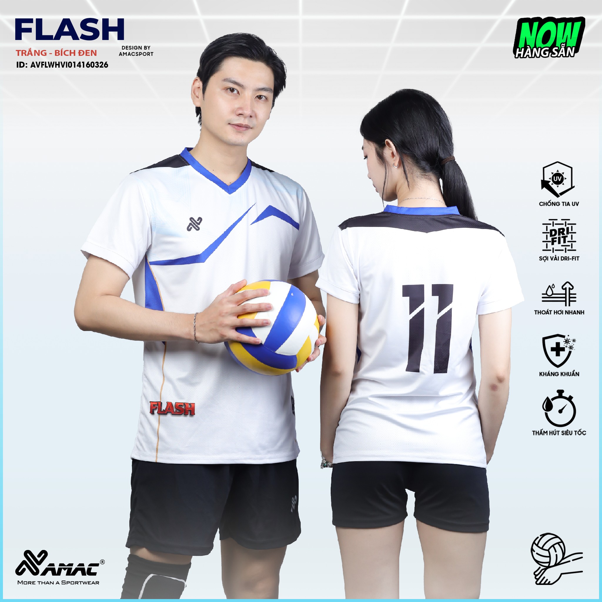 Quần áo bóng chuyền FLASH – AMAC Sport