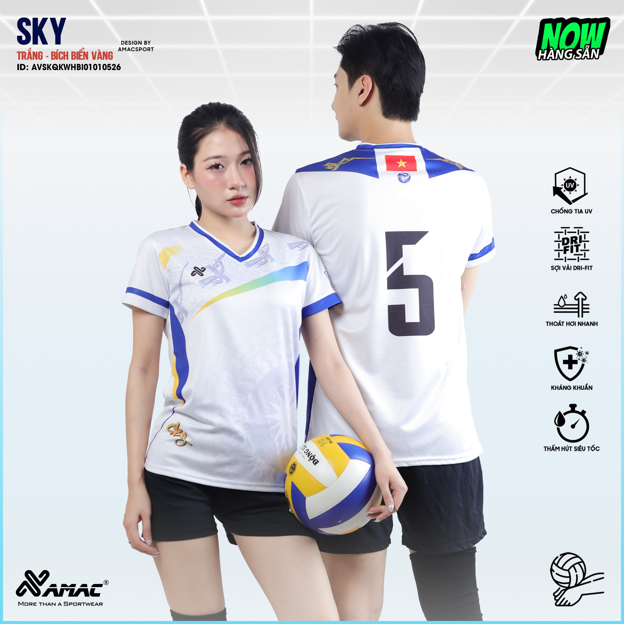 Quần áo bóng chuyền SKY – AMAC Sport