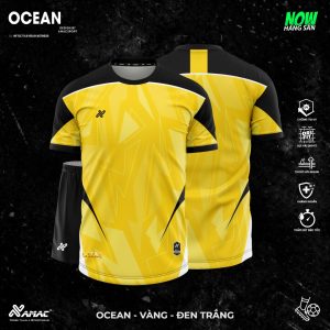 Áo Bóng Đá Amac Green Cover Vàng